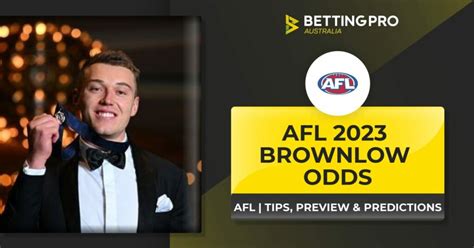 brownlow betting odds|Brownlow Medal Betting 2023 .